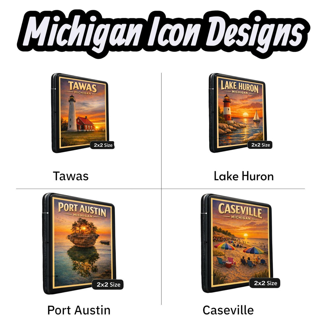 Bay City Michigan Magnet | Vintage Saginaw River Liberty Bridge Souvenir