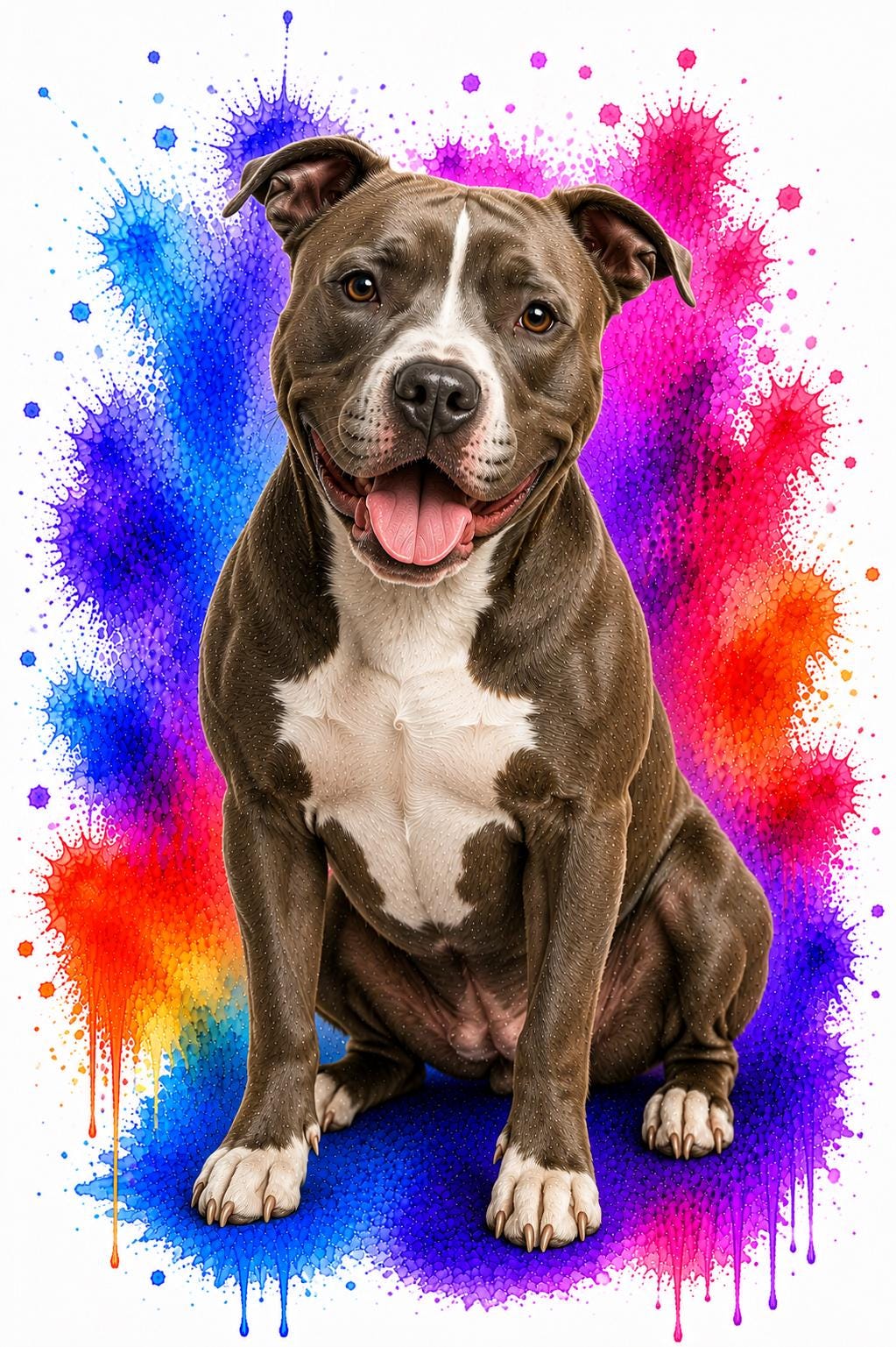 Custom Pet Portrait Die Cut Sticker | Vinyl Pet Decal
