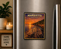 Marquette Michigan Magnet | Lake Superior Sunset Cliffs | Upper Peninsula Souvenir
