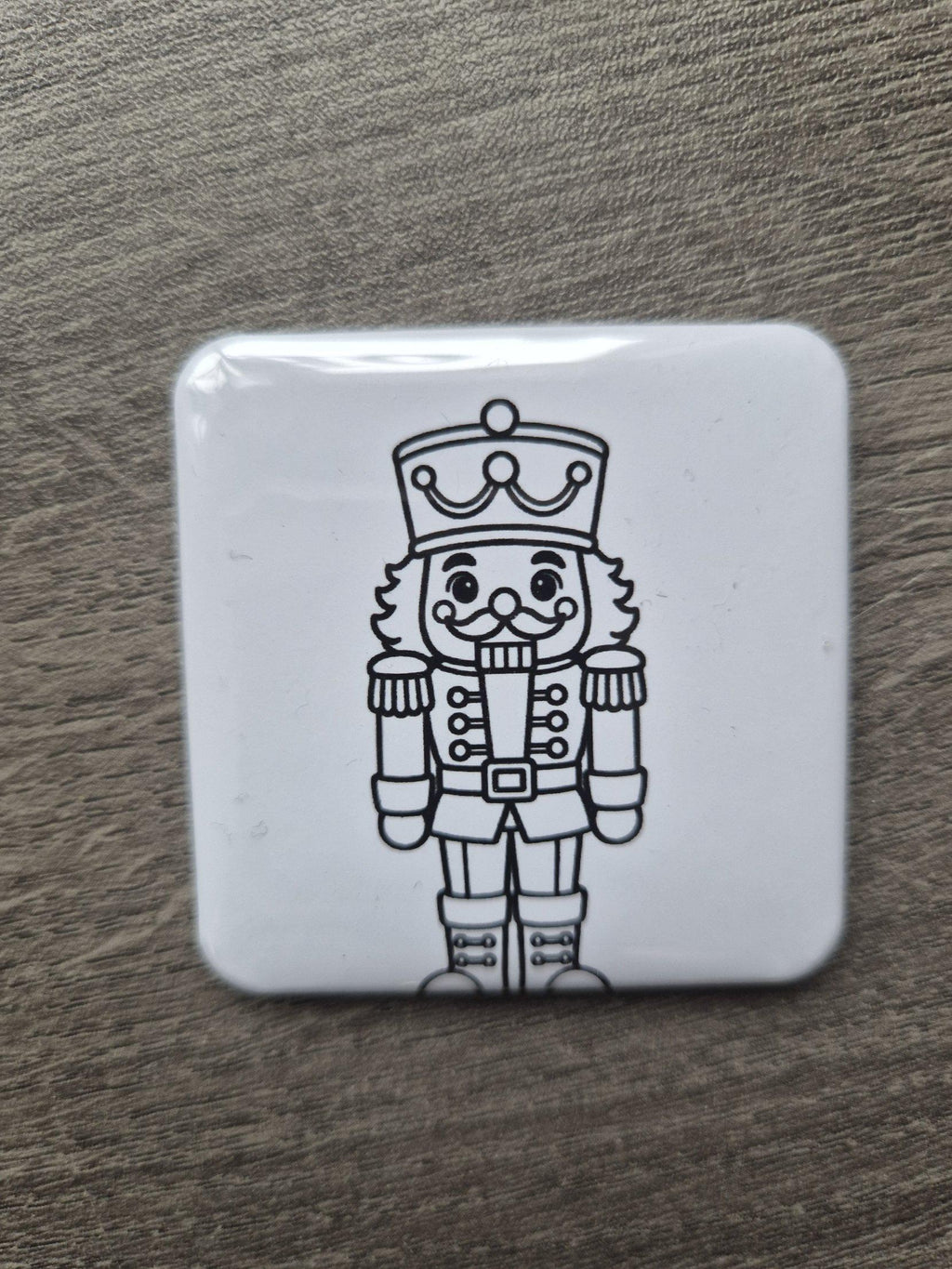 Color Your Own nutcracker magnet, real photo